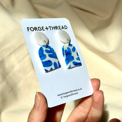 BLUE MATISSE SMALL ARCH EARRINGS