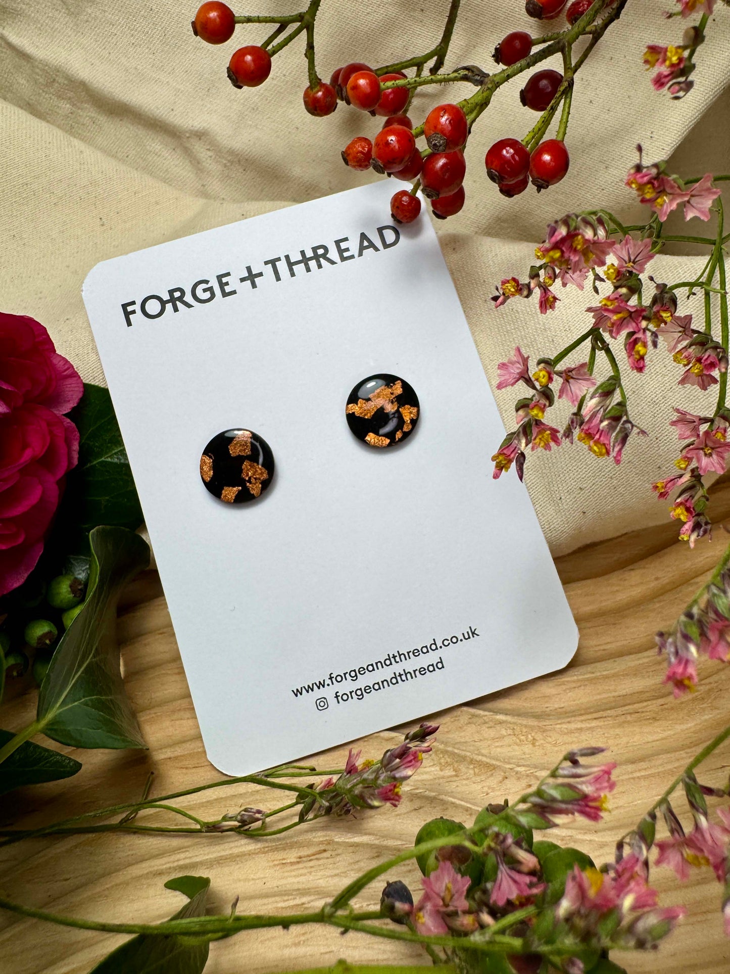 BLACK & BRONZE STUDS