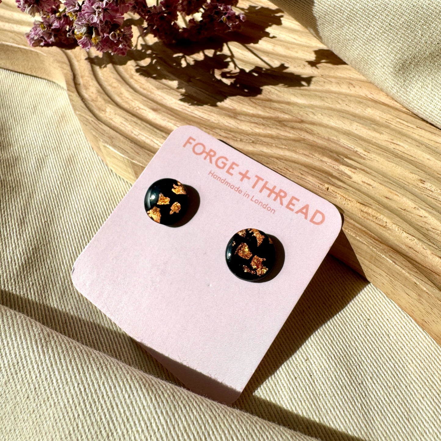 BLACK & BRONZE STUDS