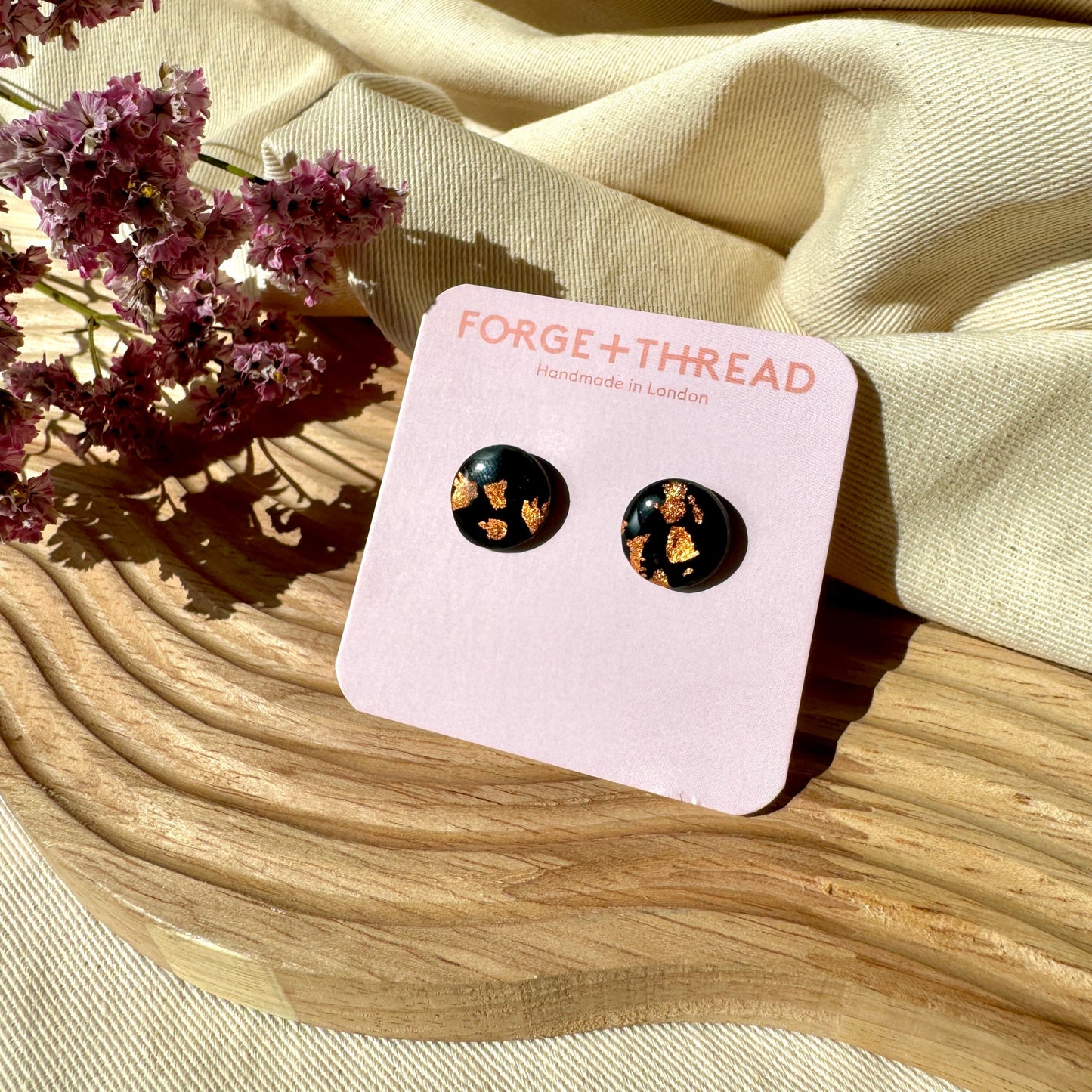 BLACK & BRONZE STUDS