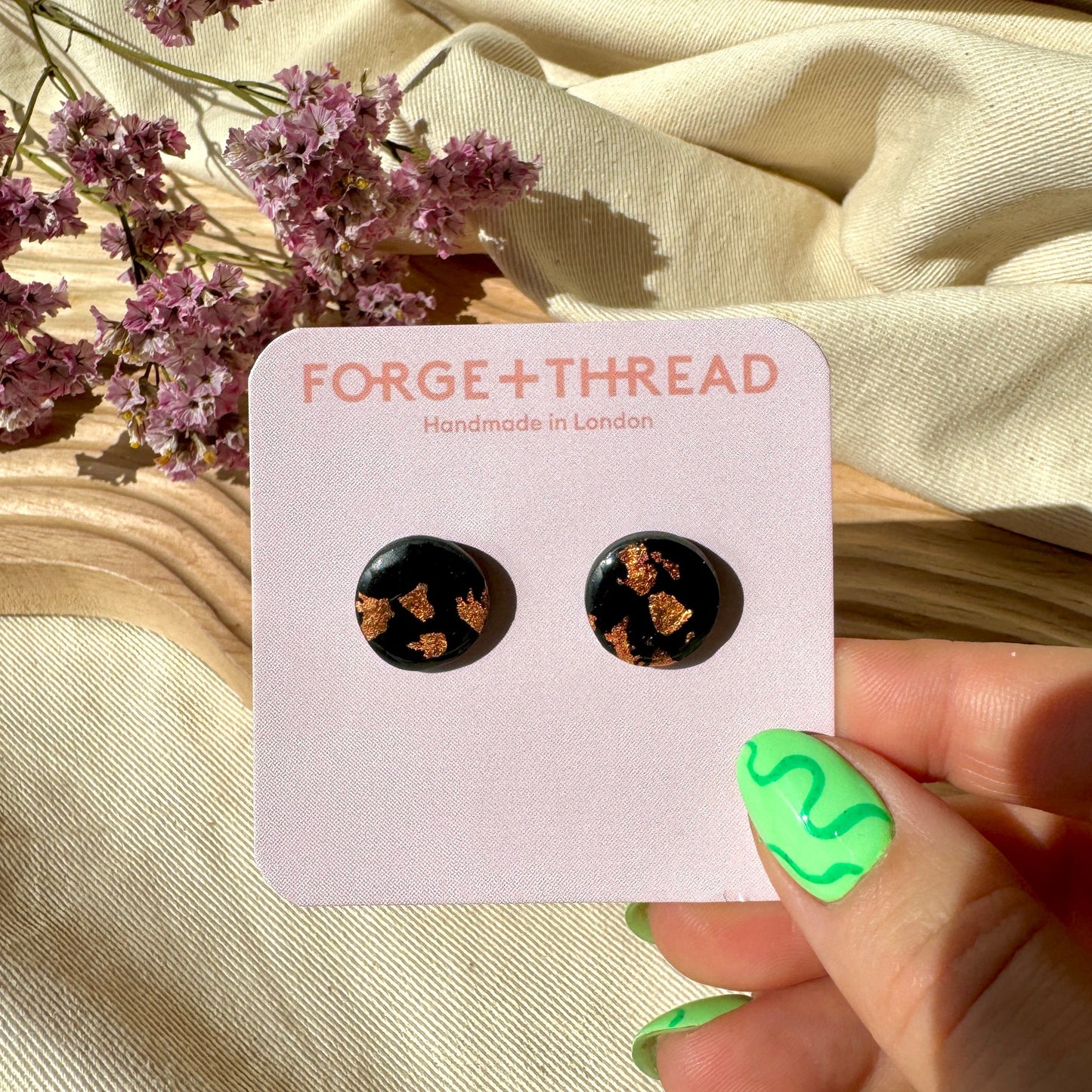 BLACK & BRONZE STUDS