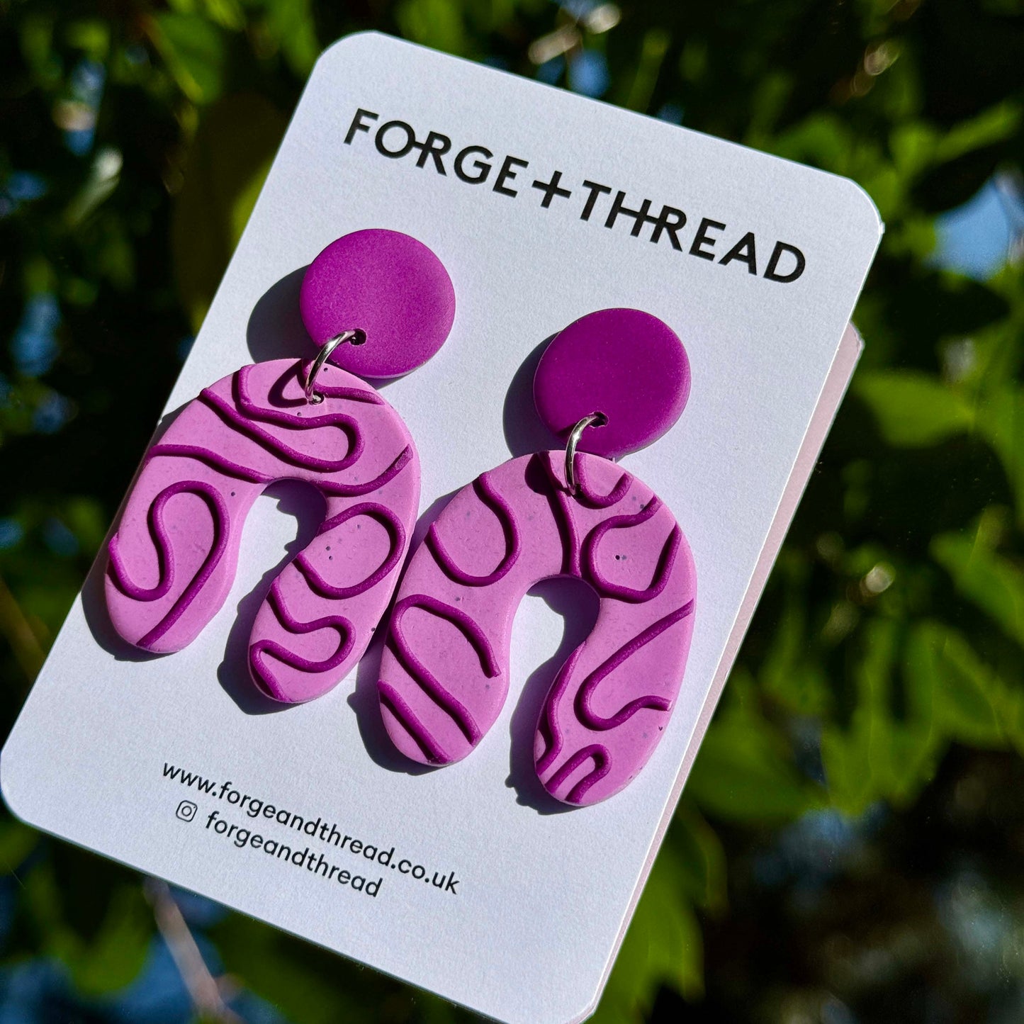 BERRY WIGGLE WONKY ARCH EARRINGS