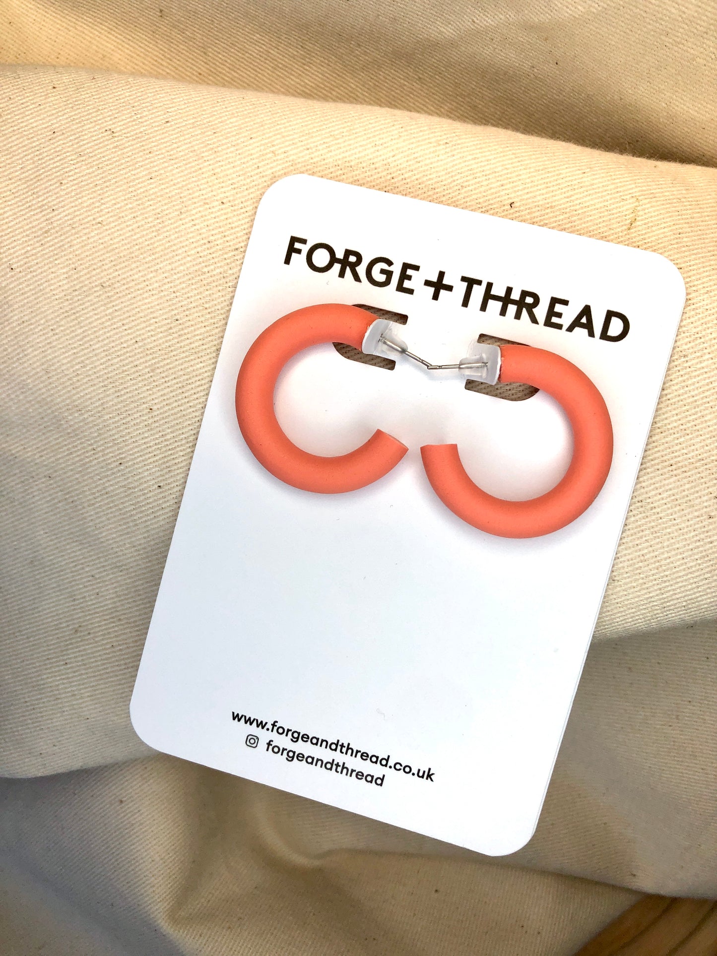 SMOOTH CORAL ORANGE HOOPS