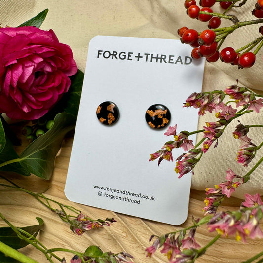 BLACK & BRONZE STUDS