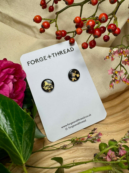 BLACK & GOLD STUDS