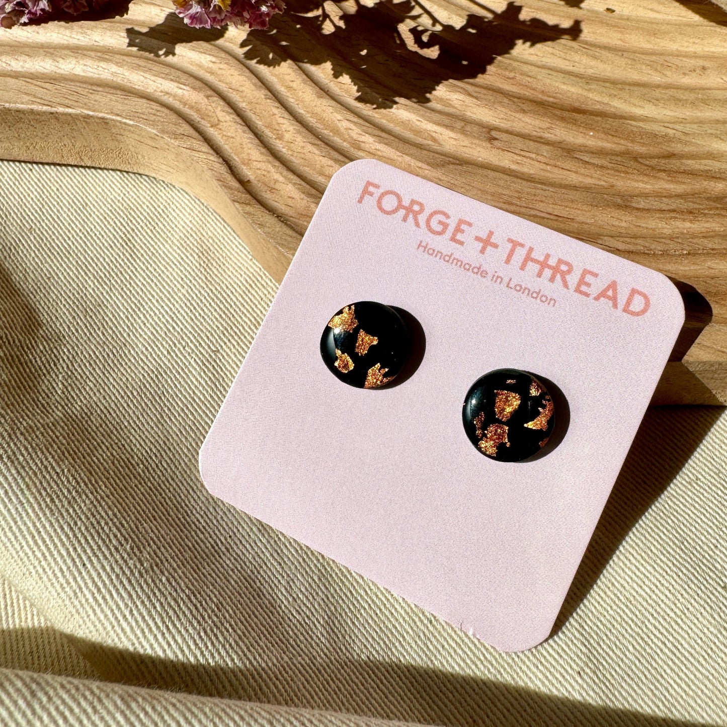 BLACK & BRONZE STUDS