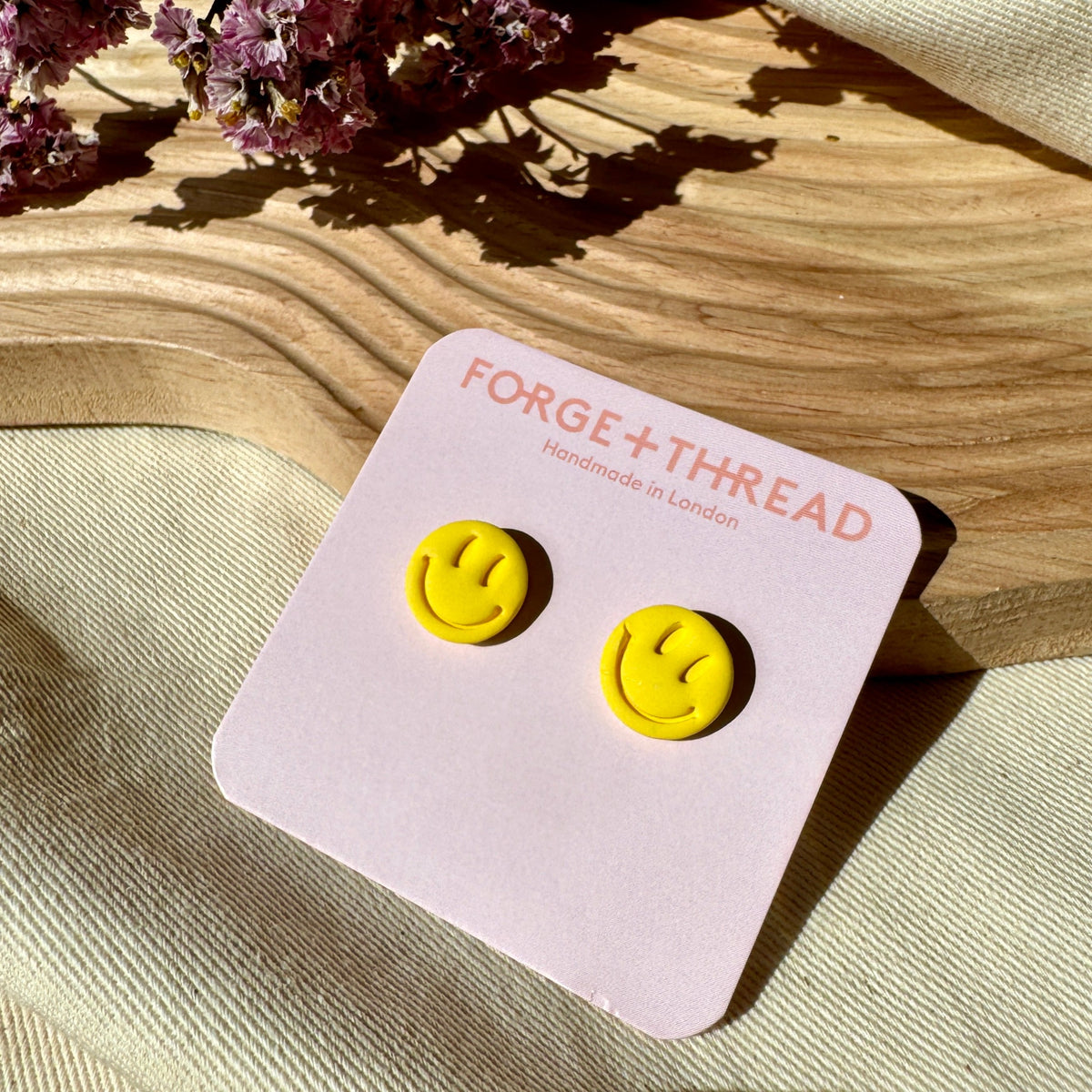 SMILEY STUDS - SALE