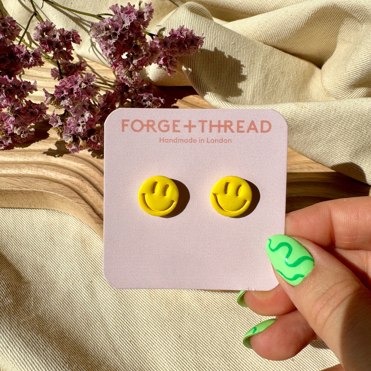 SMILEY STUDS - SALE