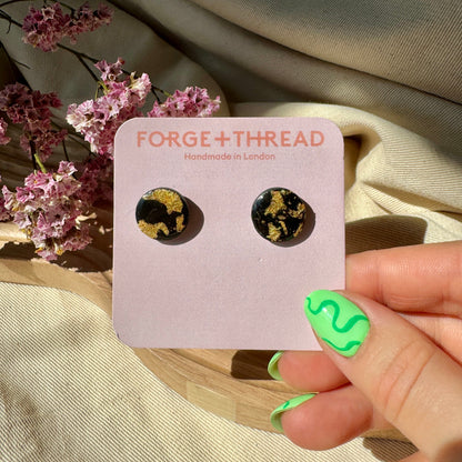 BLACK & GOLD STUDS