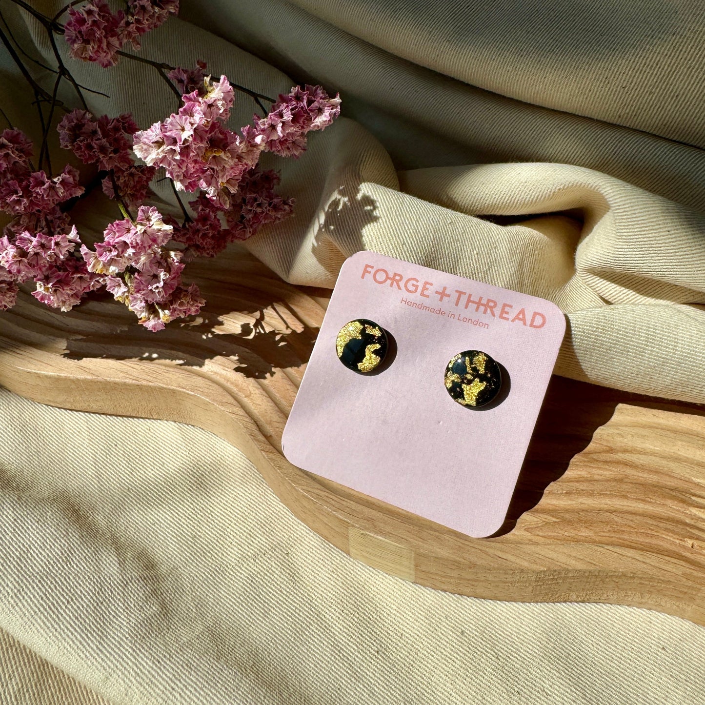 BLACK & GOLD STUDS