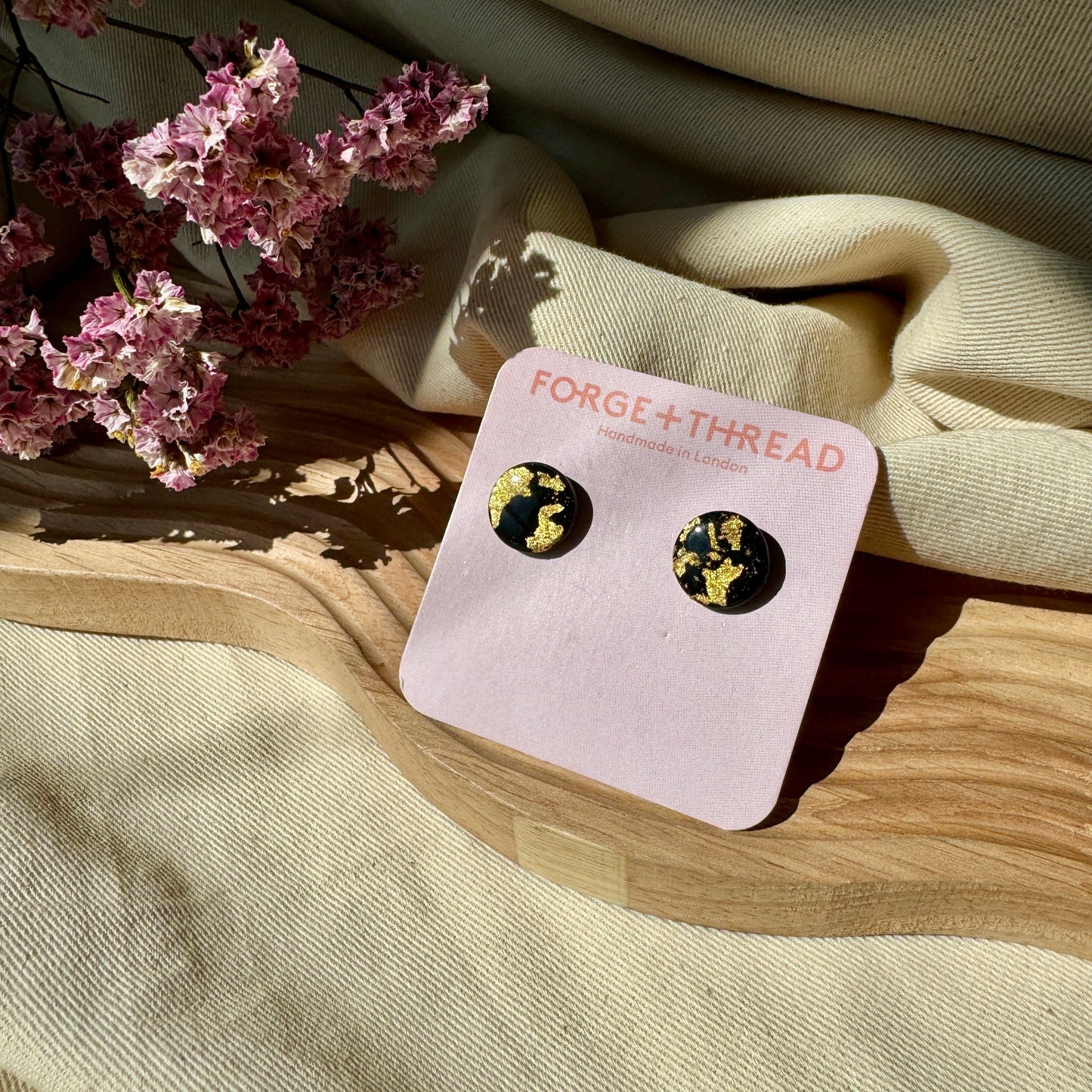 BLACK & GOLD STUDS