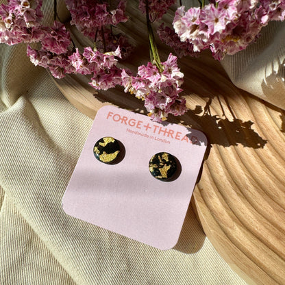 BLACK & GOLD STUDS