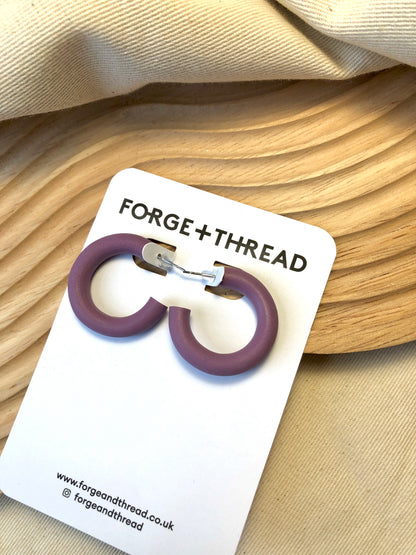 SMOOTH MAUVE HOOPS