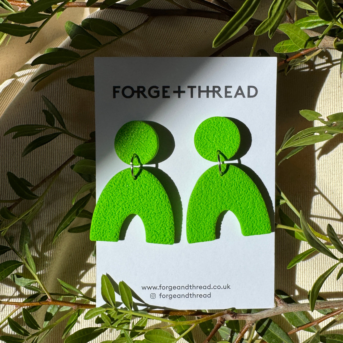 BRAT GREEN  ARC EARRINGS