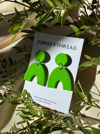 BRAT GREEN  ARC EARRINGS