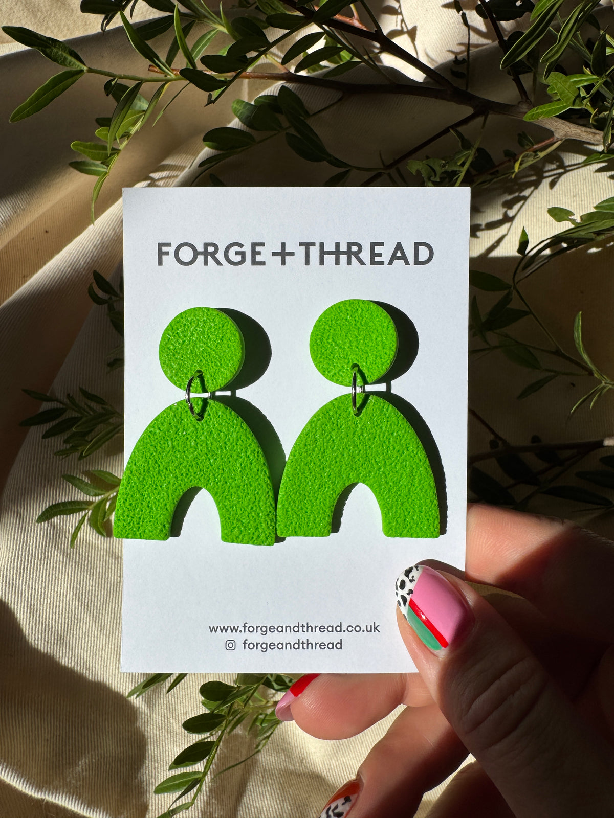 BRAT GREEN  ARC EARRINGS