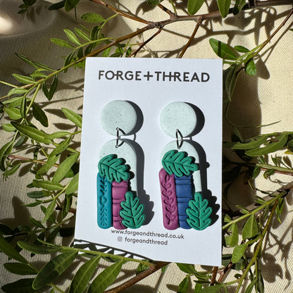 TALL BOOKSHELF EARRINGS