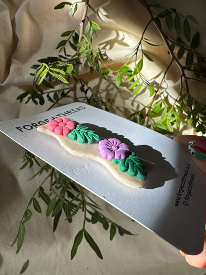 3D FLOWER HAIR SLIDES