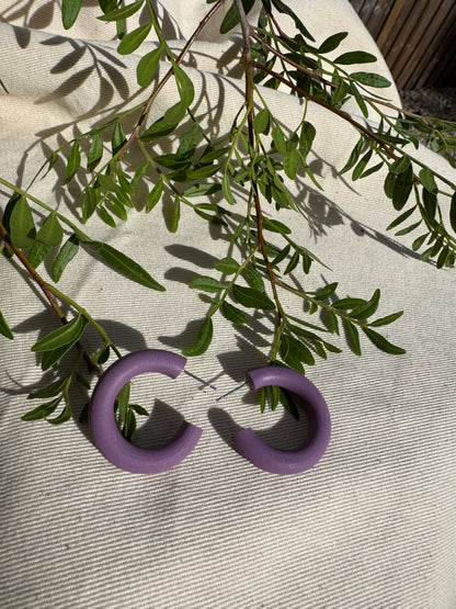 SMOOTH MAUVE HOOPS