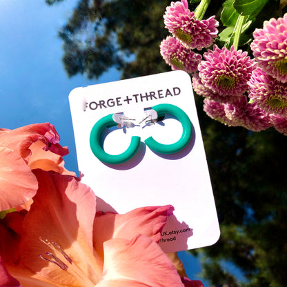 SMOOTH TURQUOISE HOOPS