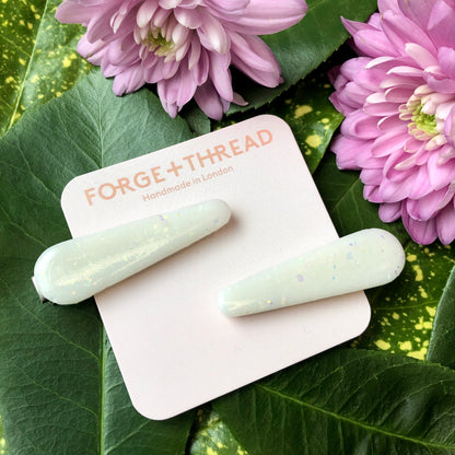 OPAL GLITTER HAIR SLIDES