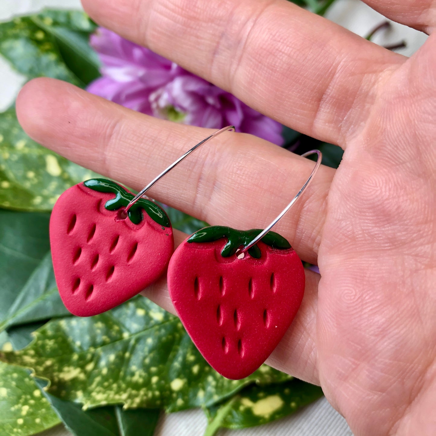 STRAWBERRY FRUIT EARRINGS
