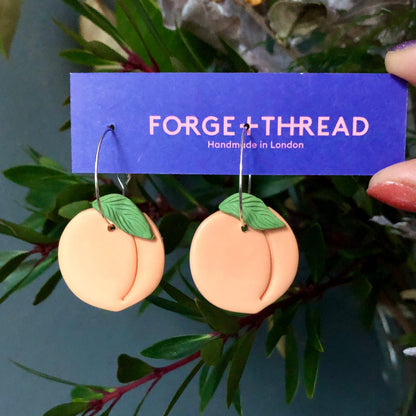 PEACH FRUIT EARRINGS