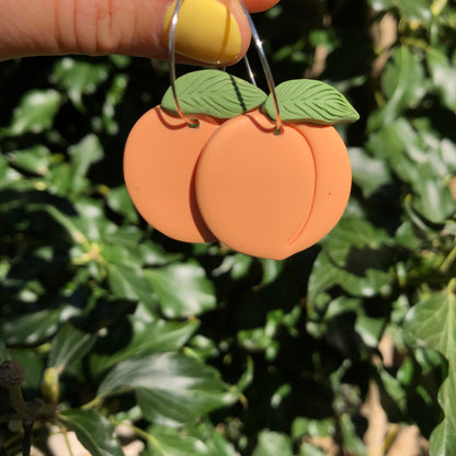PEACH FRUIT EARRINGS