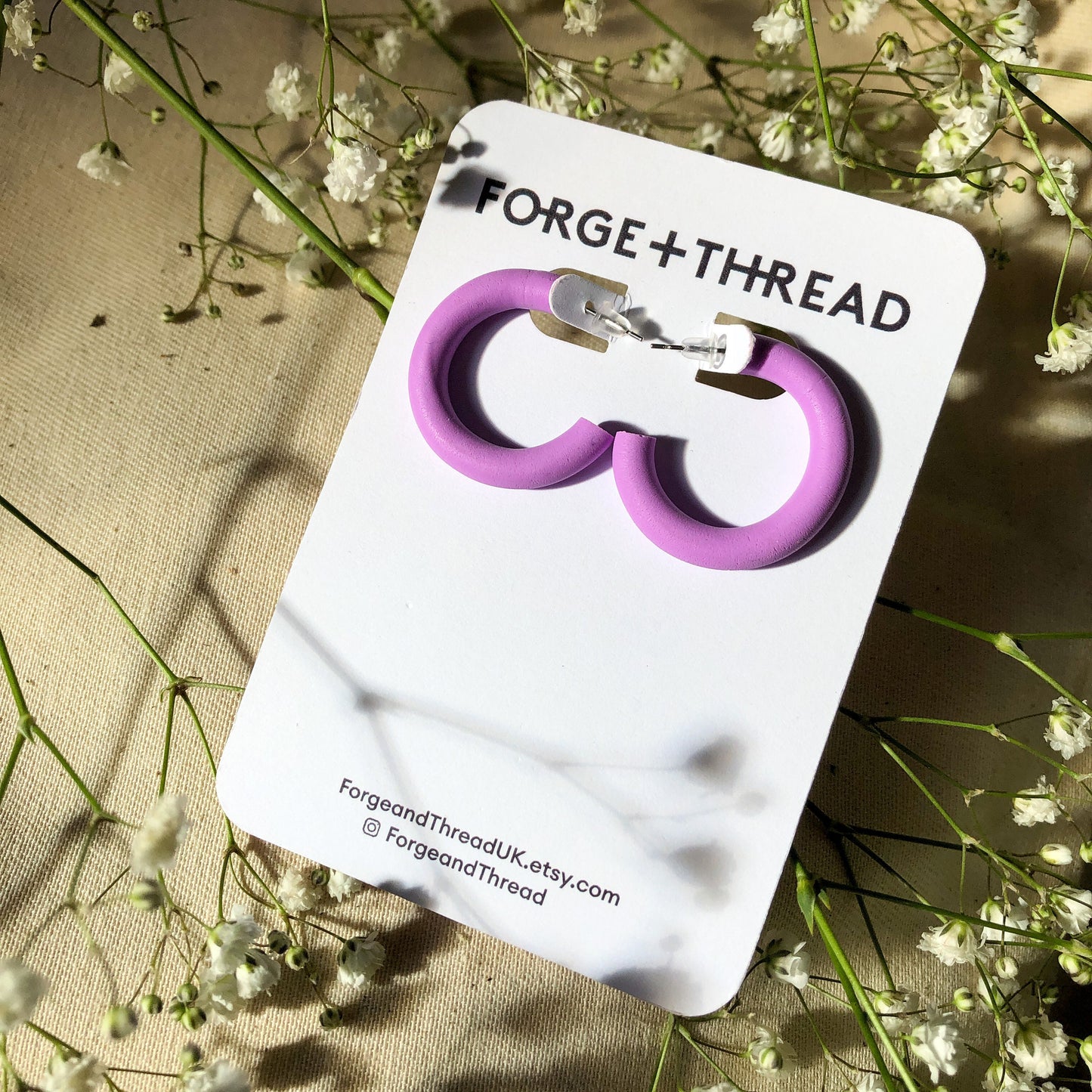 SMOOTH LILAC HOOPS