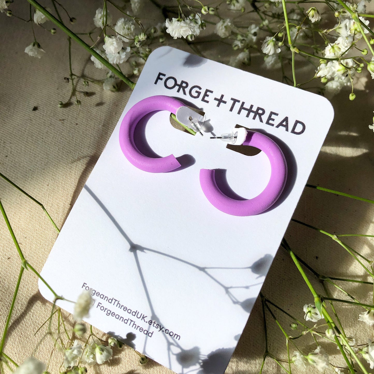 SMOOTH LILAC HOOPS