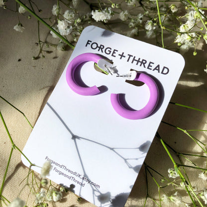 SMOOTH LILAC HOOPS