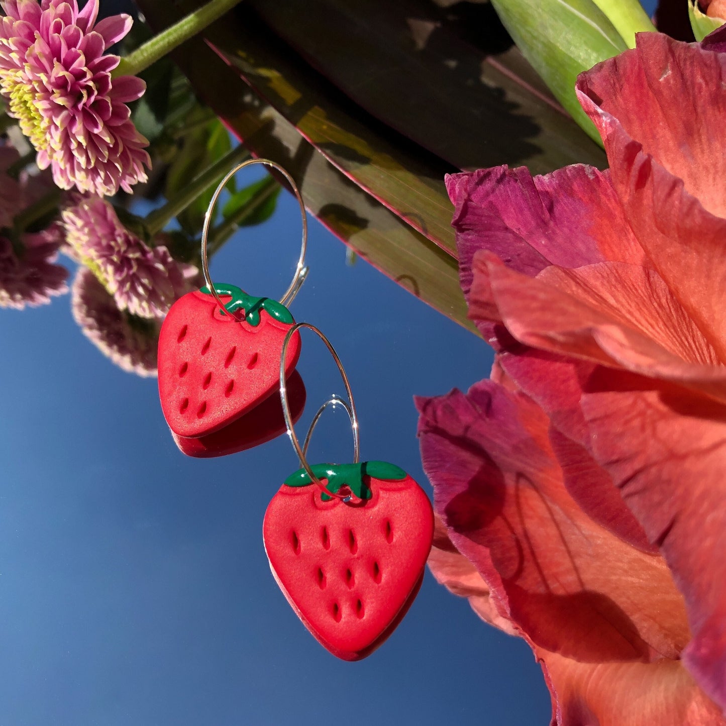 STRAWBERRY FRUIT EARRINGS